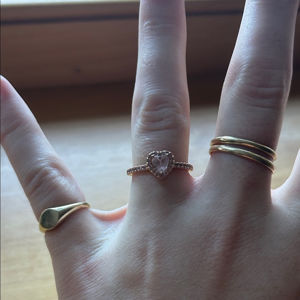 Pandora Rose Gold Heart Ring size 7